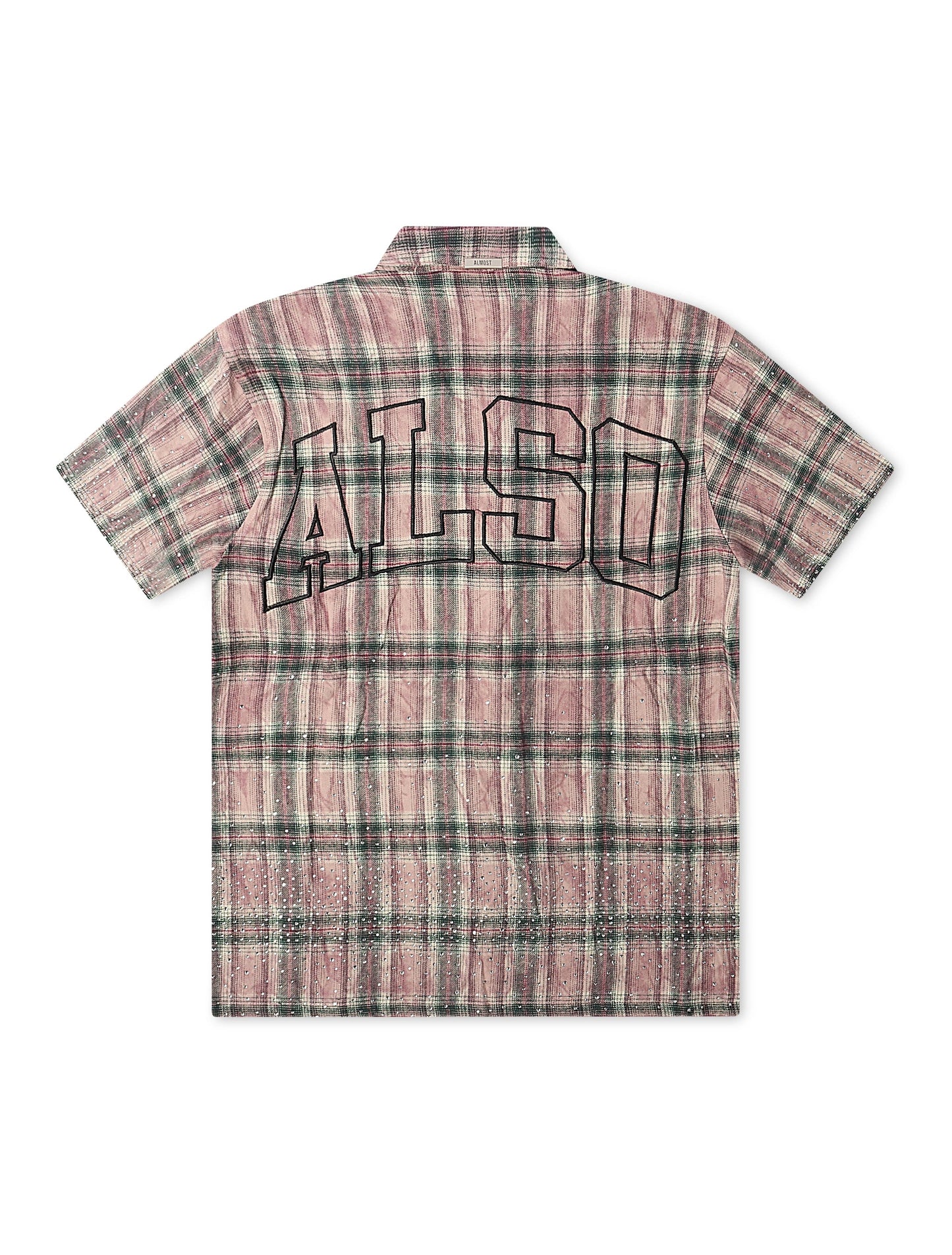 Almost Someday Solomon Rhinestone Flannel - Maroon