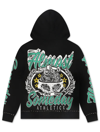 Almost Someday Also Athletics Hoodie - Black