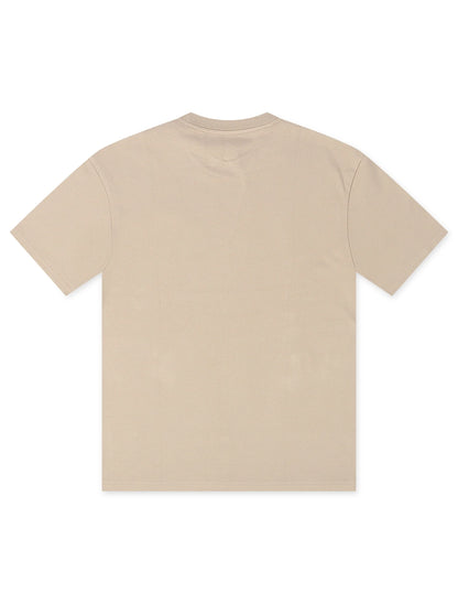 Psycho Bunny Monroe Heavy Weight Relaxed Fit Tee - Stone