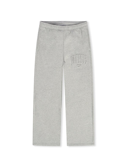 Nike Womens Studio Fleece Wide Leg Pants - Heather Grey