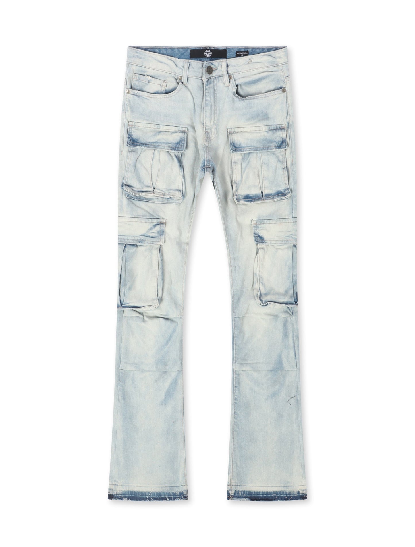 Jordan Craig Cargo Stacked Jean - Iced White