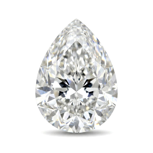 Pear Shaped Loose Lab Grown Diamond Stone VVS2 IGI Certified