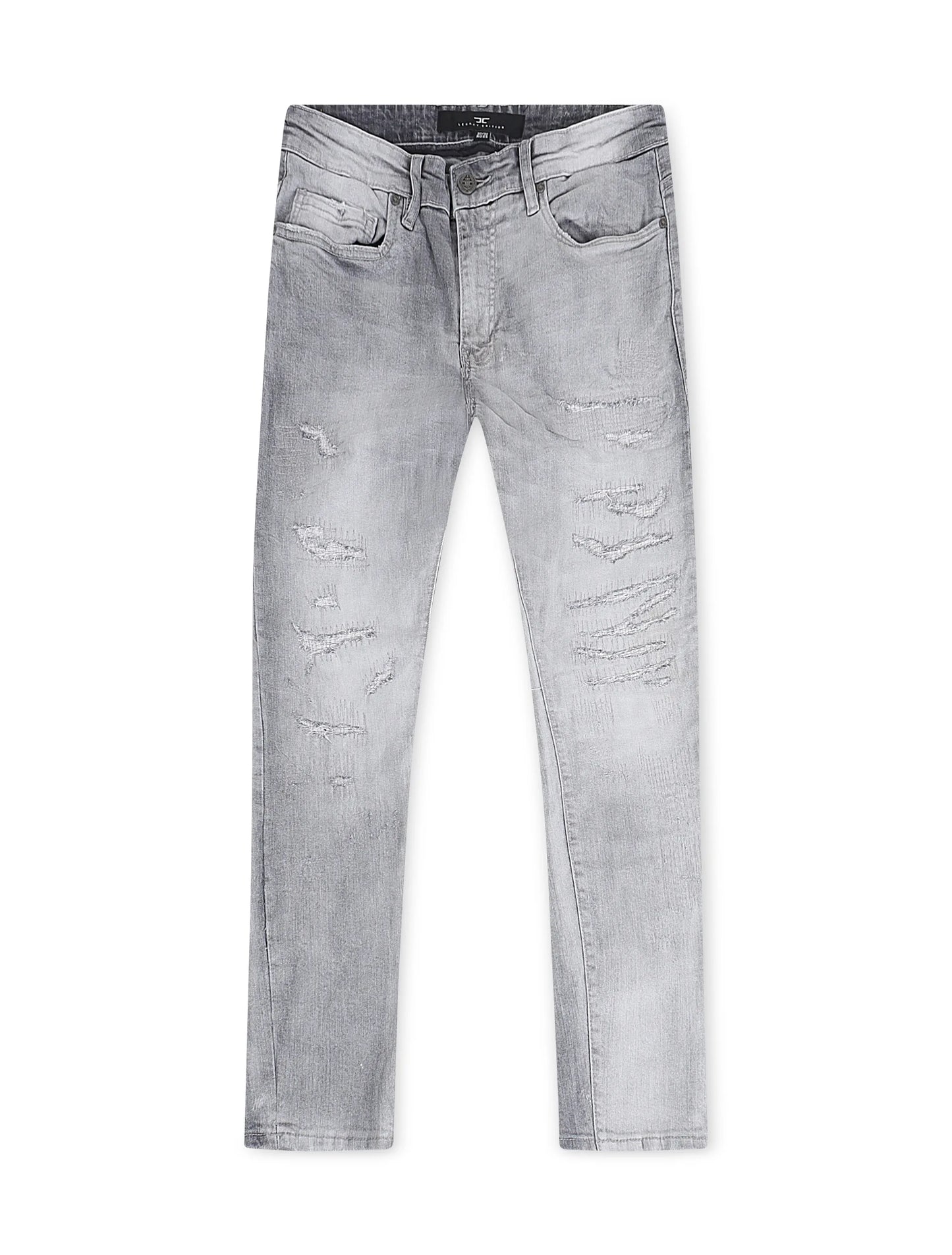 Jordan Craig  Rip and Repair Skinny Fit Jeans - Arctic Grey