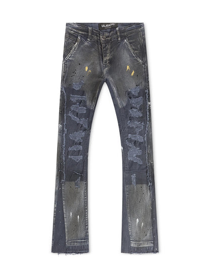 Valabasas Stellar Night Stacked Jeans - Dark Blue