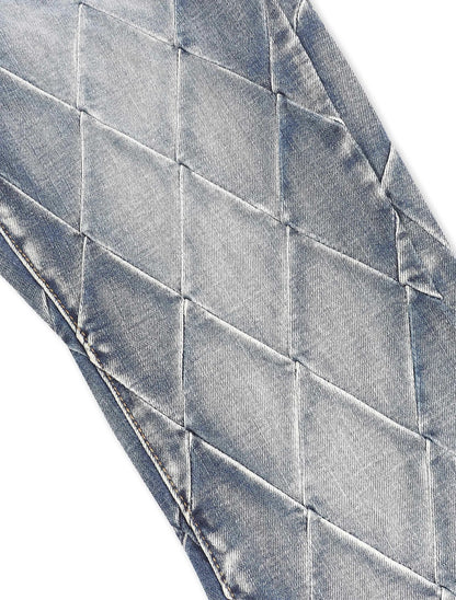 Valabasas Tire Stacked Jeans - Blue Washed