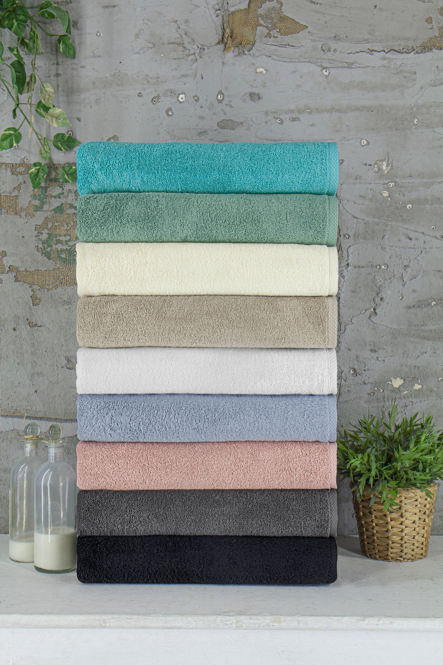 White – Aqua – Beige – Blue – Sage Green – Ivory – Rose – Gray – Black-