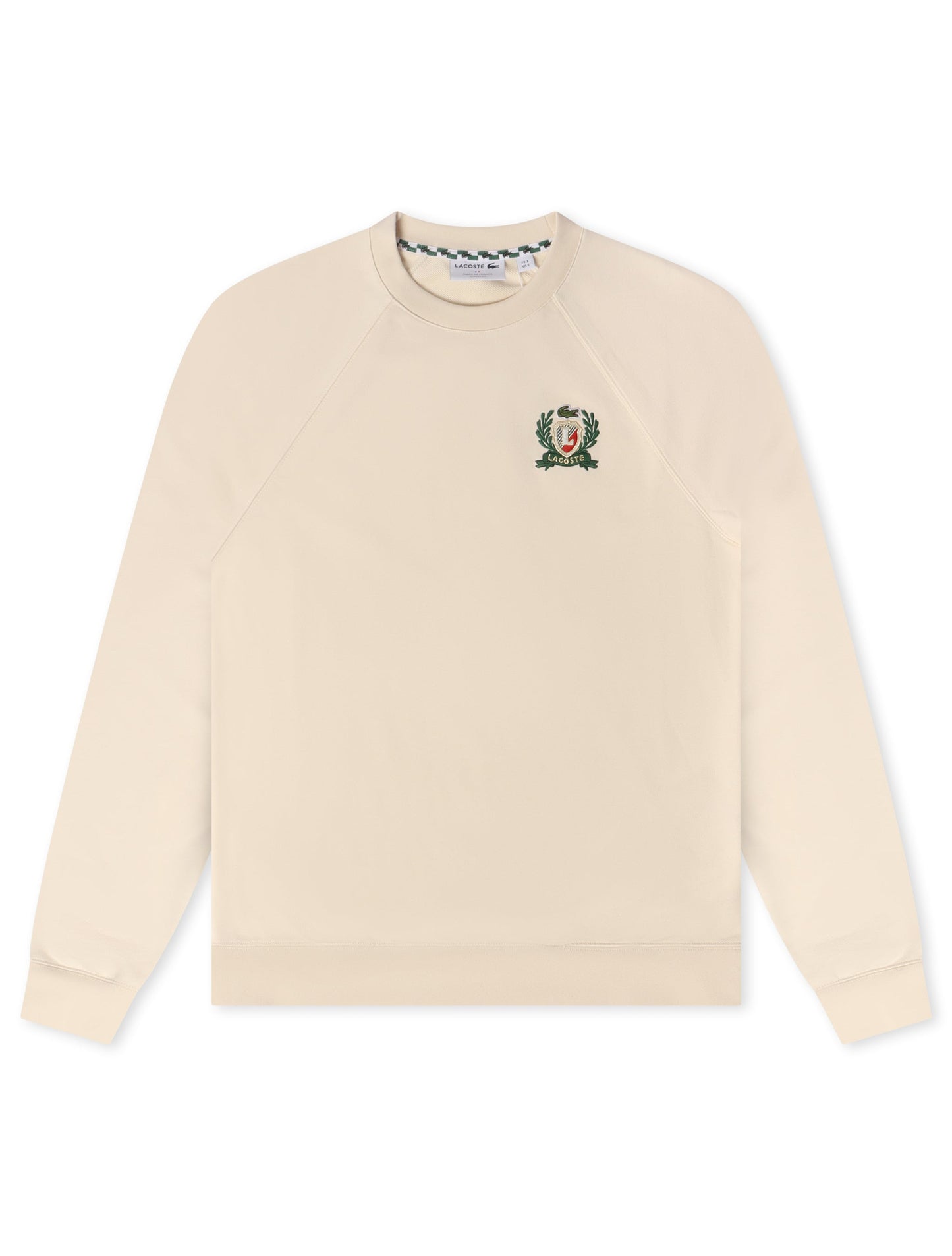 Lacoste Embroidered Shield Sweatshirt - Cream