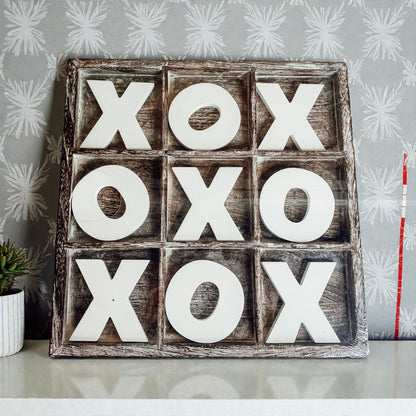 Farmhouse coffee table decor
Wooden game board USA made
Distressed wood game decor
Family game night decor
Rustic wooden games
Farmhouse style games