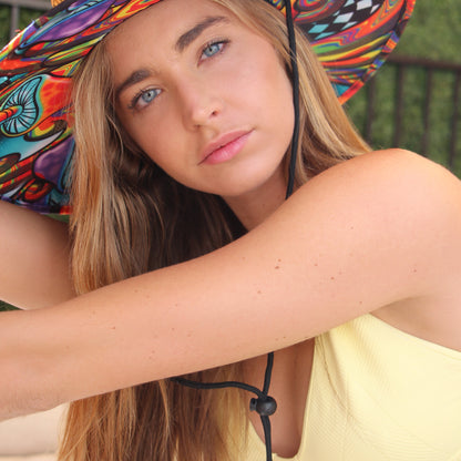 Shrooms in the Shade Straw Hat