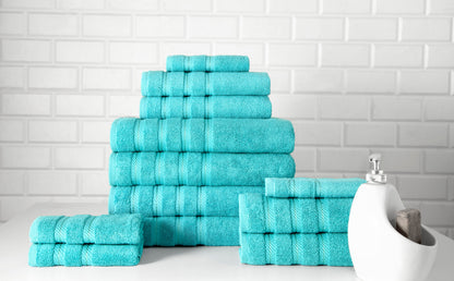 Antalya Turkish Cotton Towel Set of 12 - Classic Turkish Towels