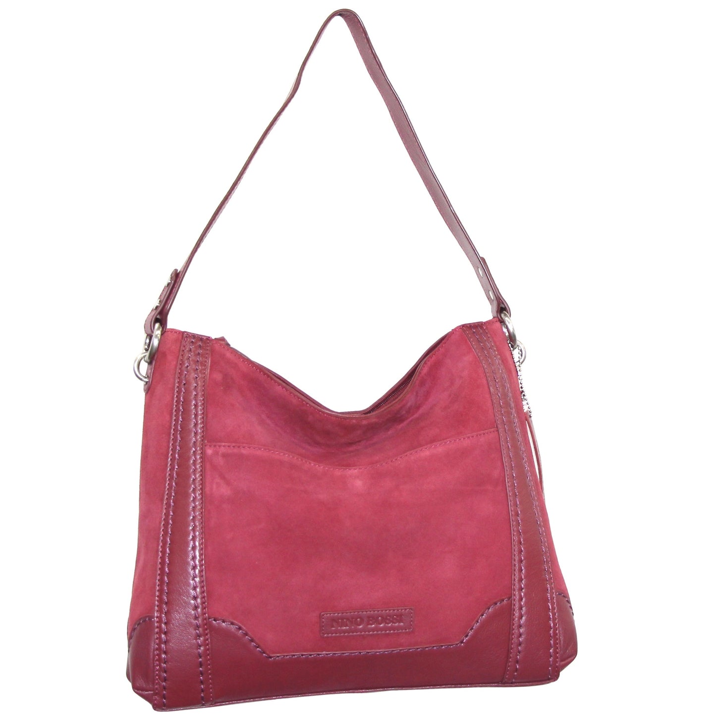 Hottie Leather Hobo in Merlot
