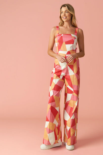 Stating the Obvious Twill Jumpsuit