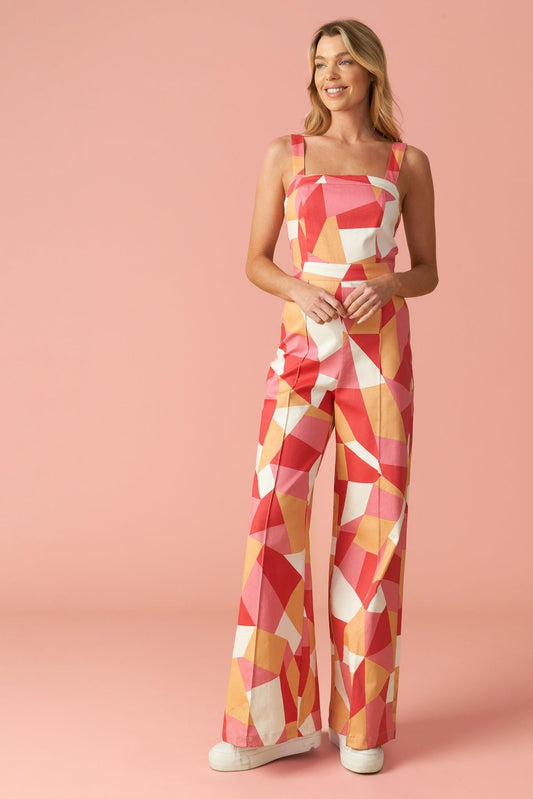 Stating the Obvious Twill Jumpsuit