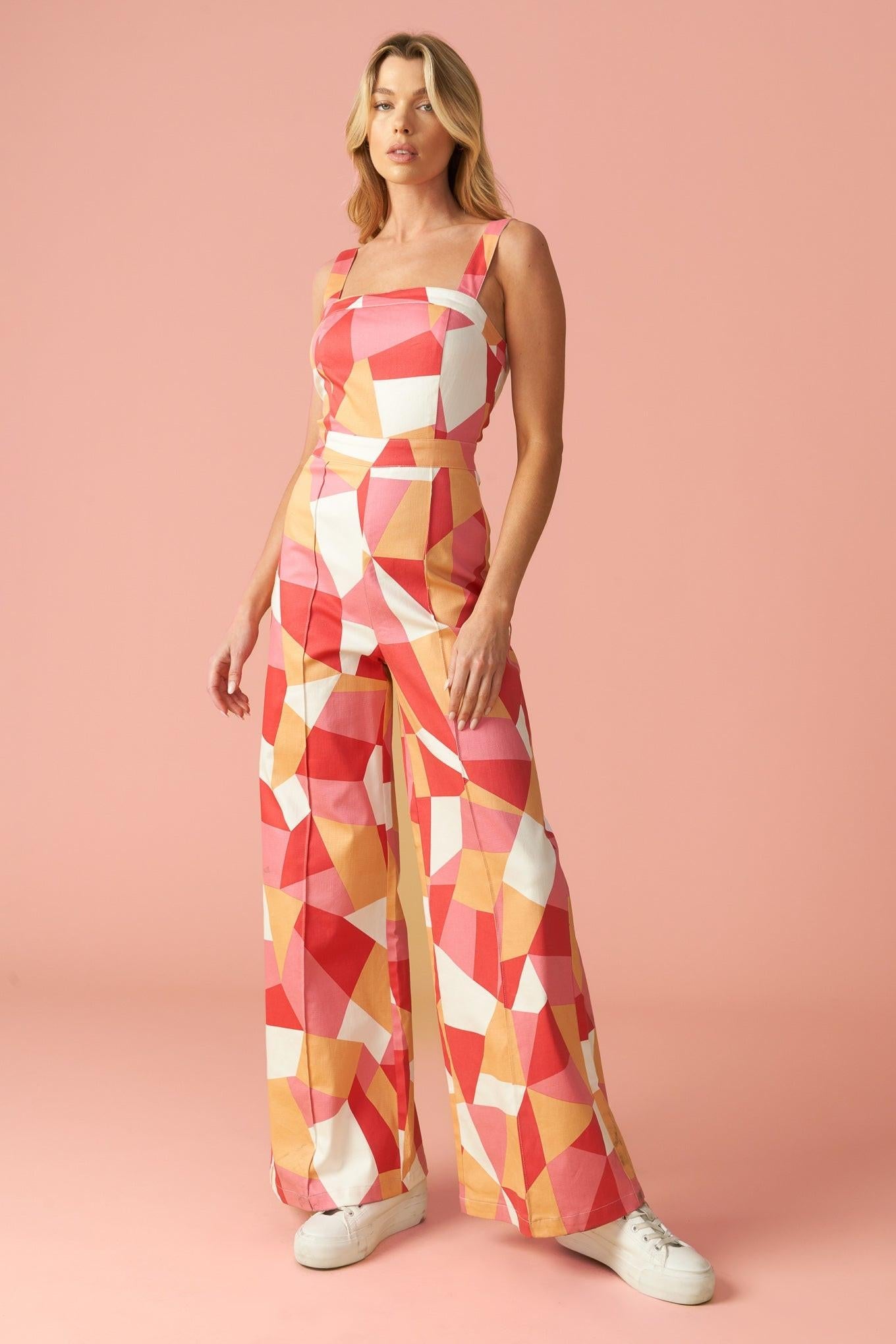 Stating the Obvious Twill Jumpsuit