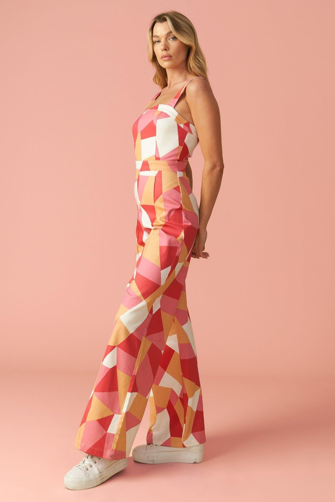 Stating the Obvious Twill Jumpsuit