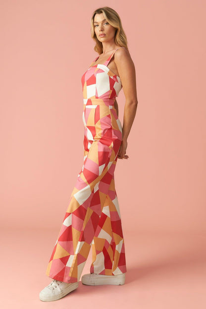 Stating the Obvious Twill Jumpsuit