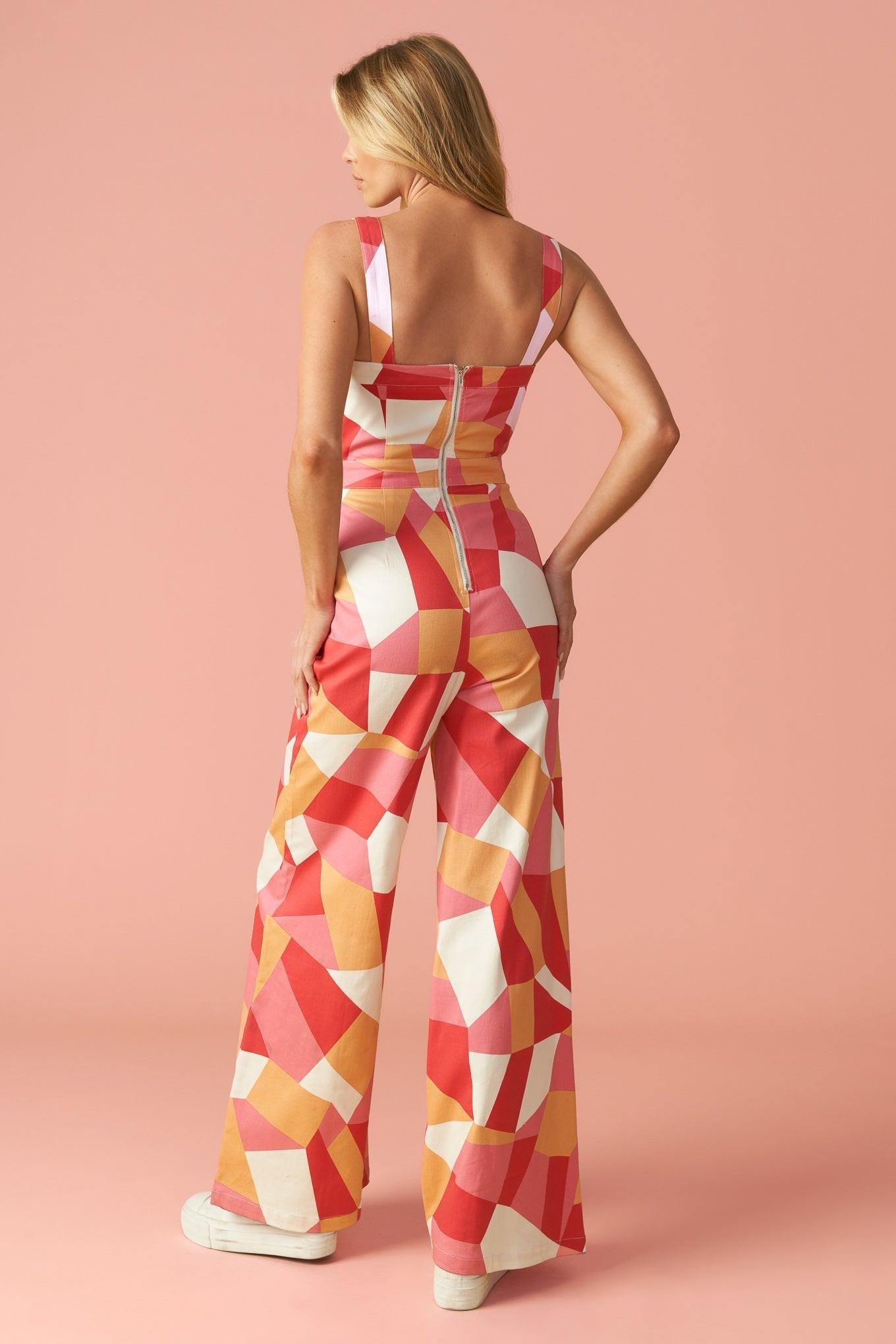 Stating the Obvious Twill Jumpsuit
