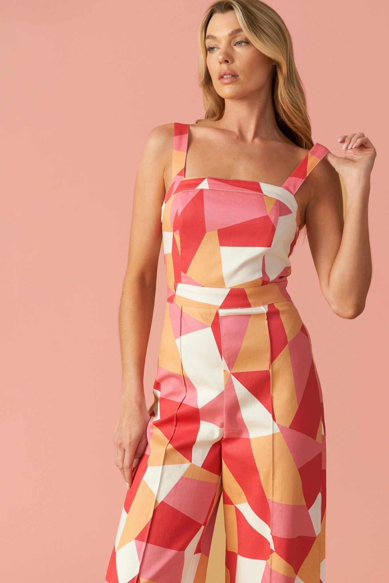 Stating the Obvious Twill Jumpsuit