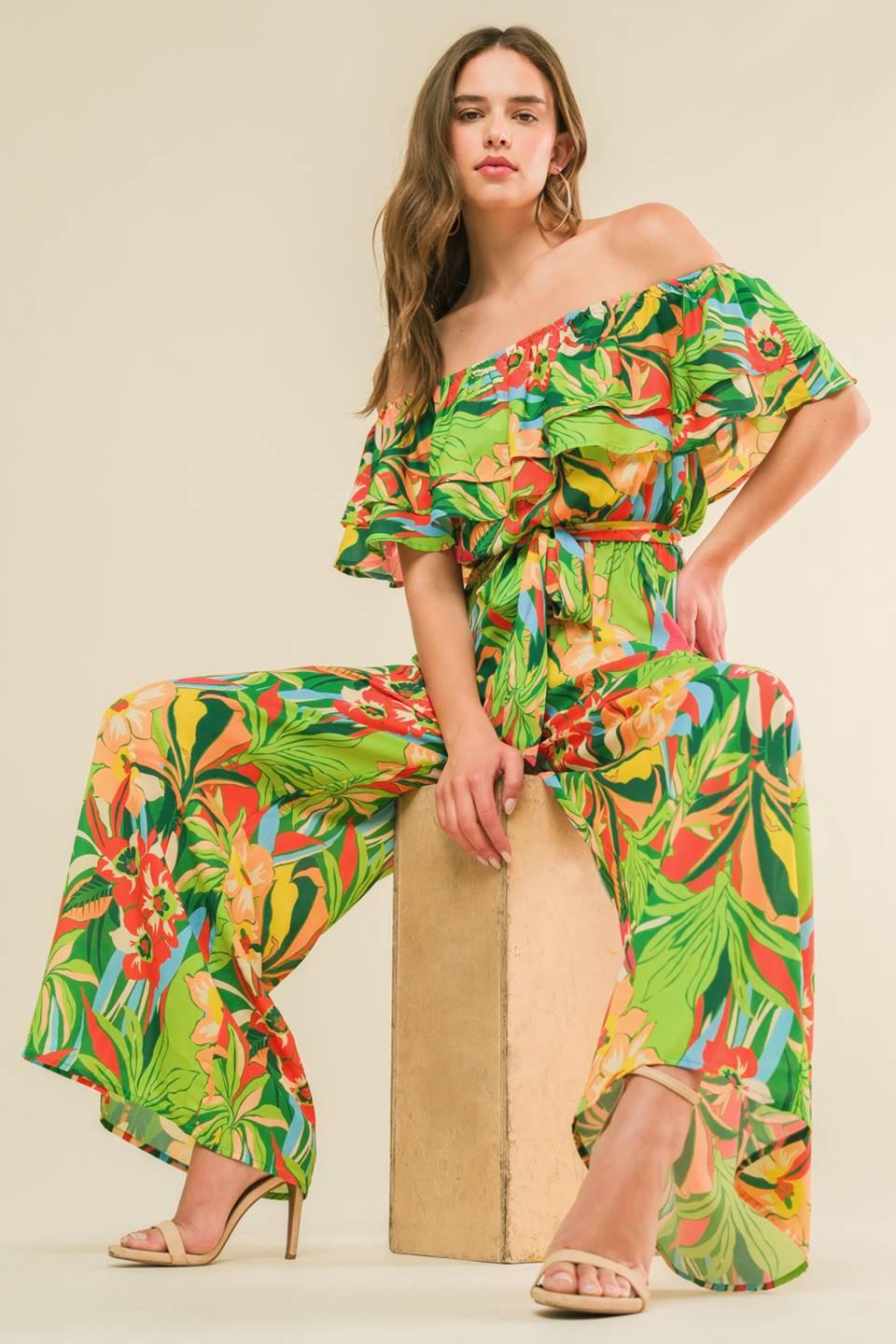 Daring Heart Woven Jumpsuit