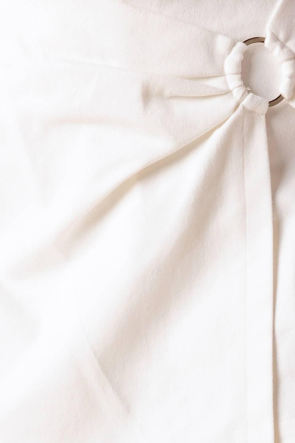 Young at Heart White Woven Skort