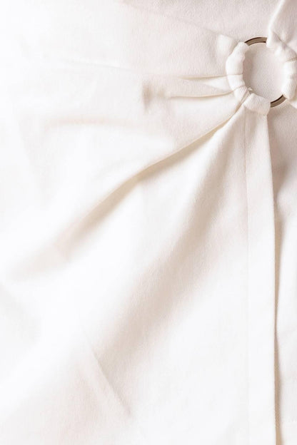 Young at Heart White Woven Skort