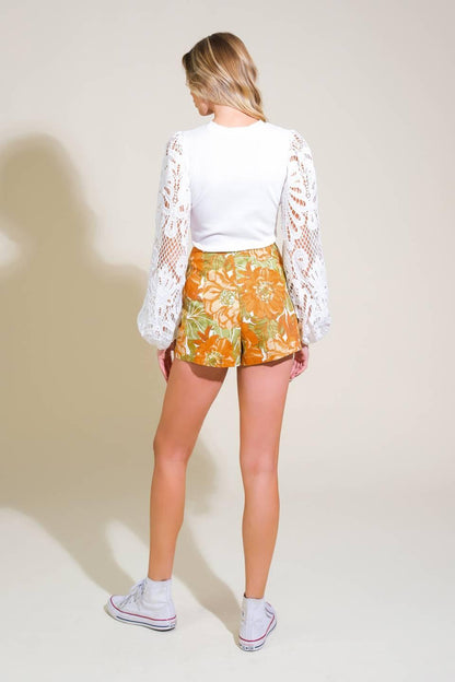 Wave of Elegance Woven Skort