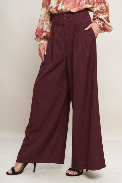 Sweet Reminiscence Woven Wide Leg Pants