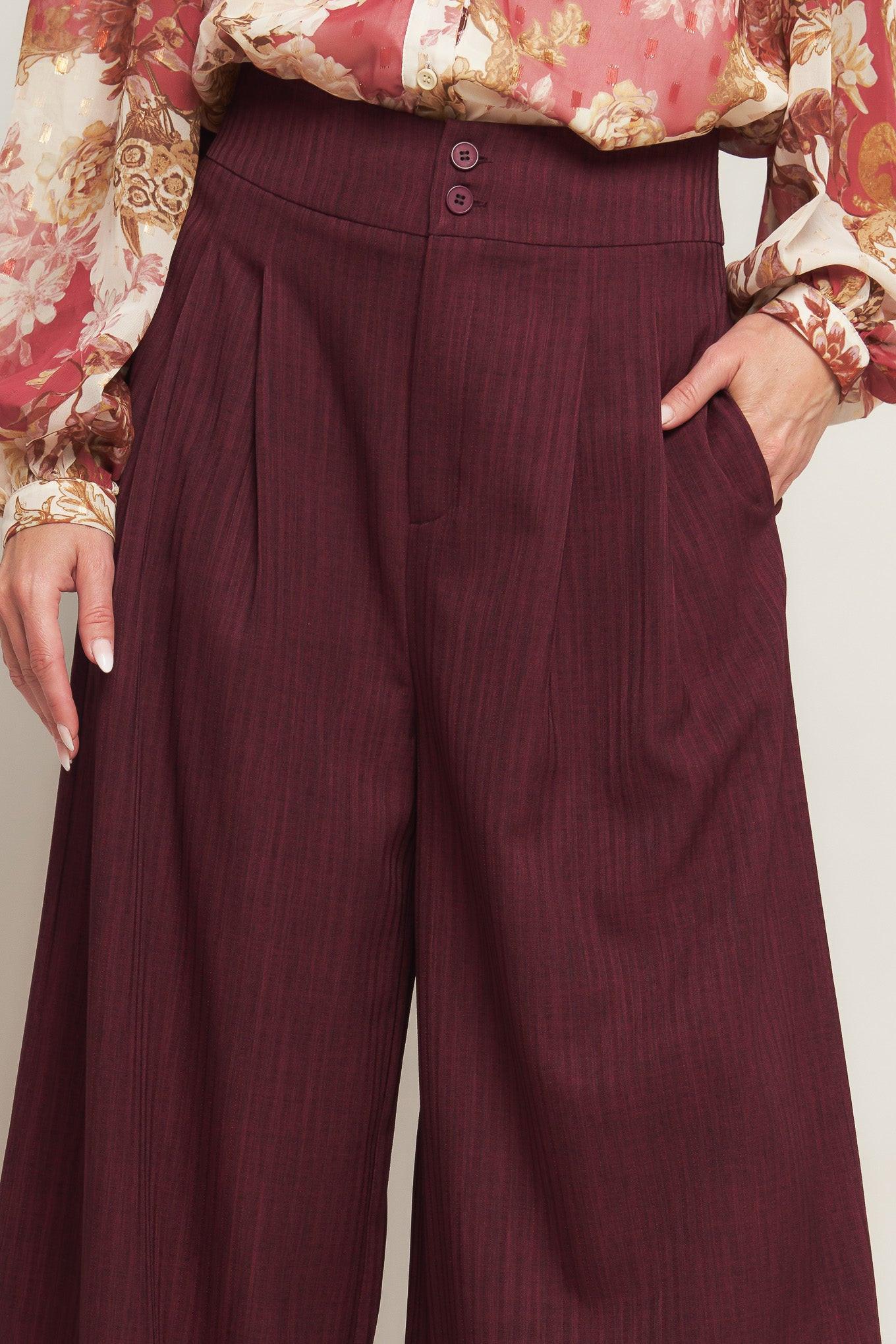 Sweet Reminiscence Woven Wide Leg Pants