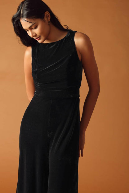 Final Touches Velvet Jumpsuit