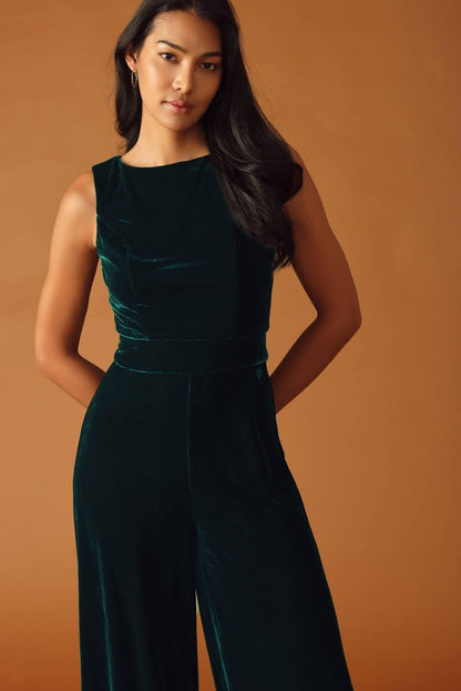 Final Touches Velvet Jumpsuit