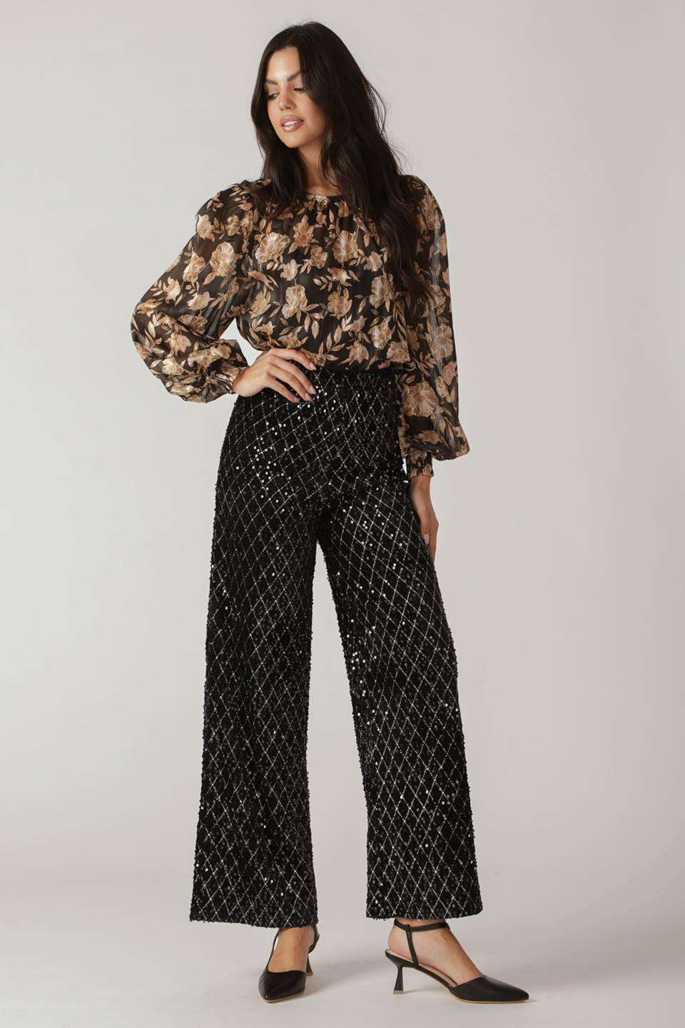 Running Out of Time Sequin Pants
