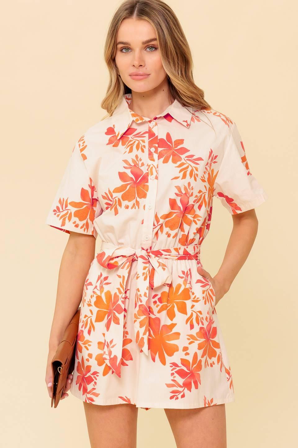 Southernmost Charm Woven Romper