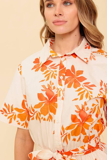 Southernmost Charm Woven Romper