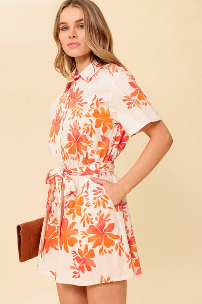 Southernmost Charm Woven Romper