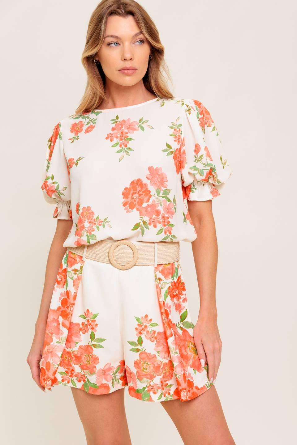Lovely Days Ivory Woven Short