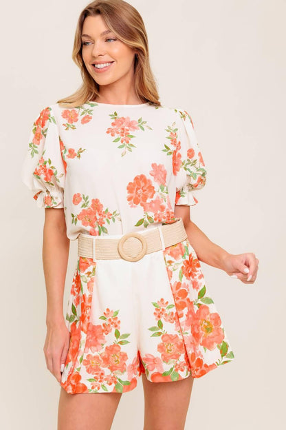 Lovely Days Ivory Woven Short