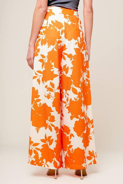 Time for Orange Tea Woven Pants