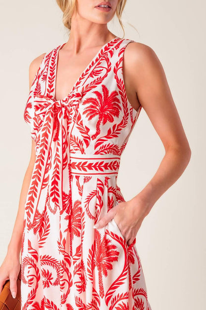 Colette Dream Red Woven Jumpsuit