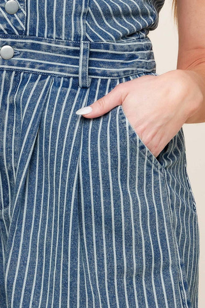 Keep it Stylish Denim Romper