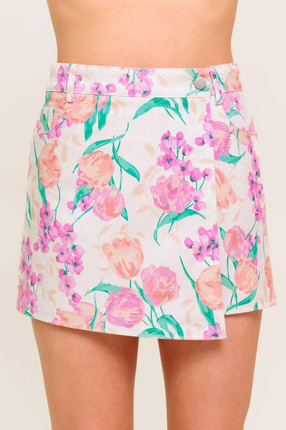 Rosewood Story Woven Skort