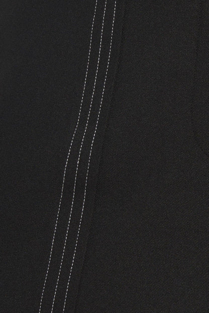Runway Ready Black Woven Wide Leg Pants