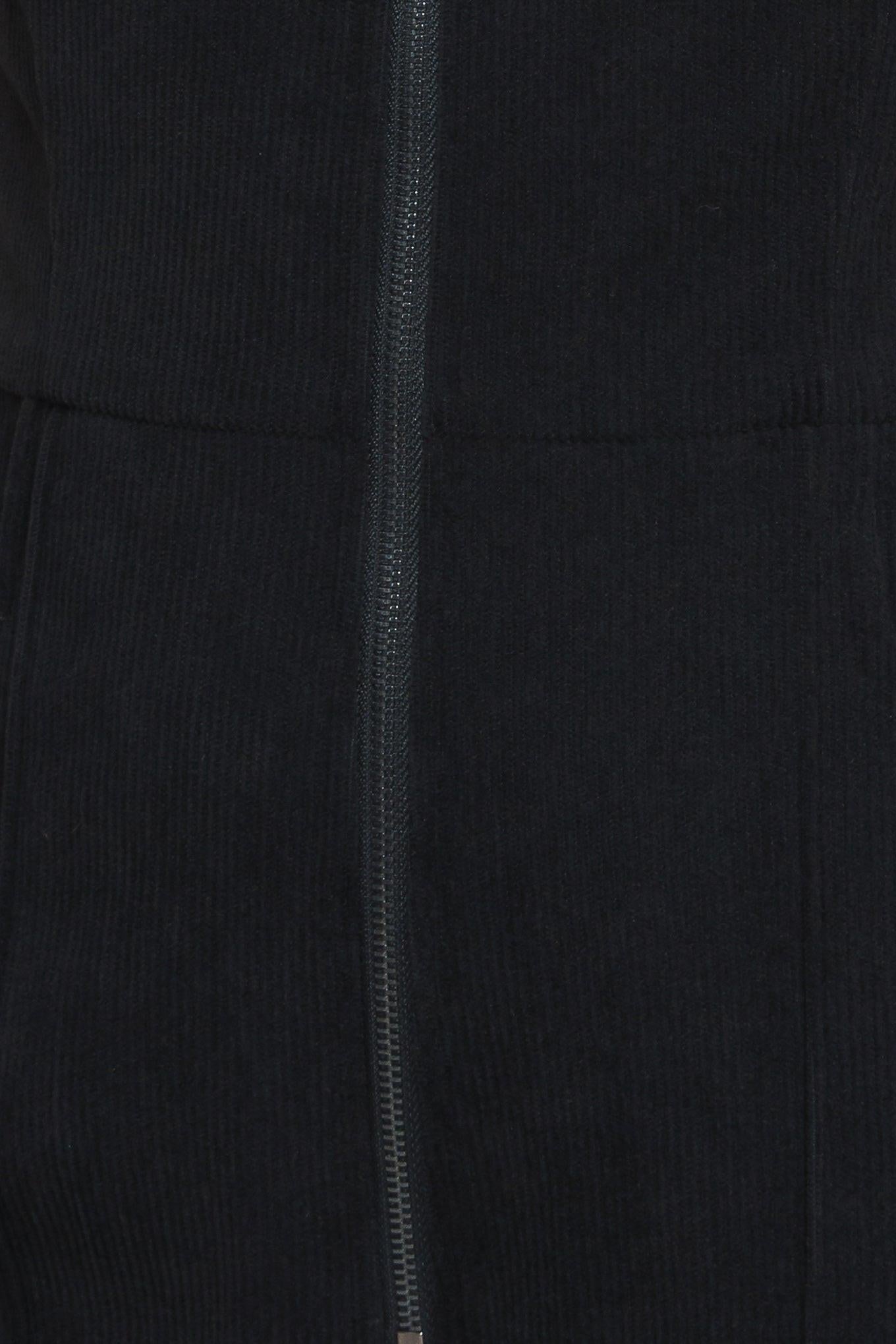 Street Icon Black Corduroy Jumpsuit