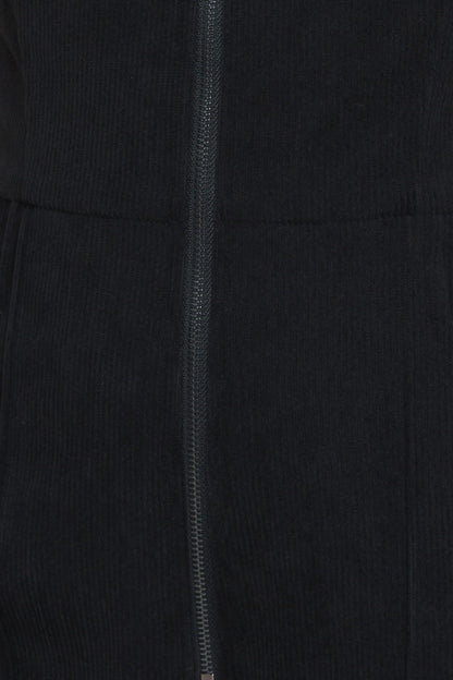 Street Icon Black Corduroy Jumpsuit