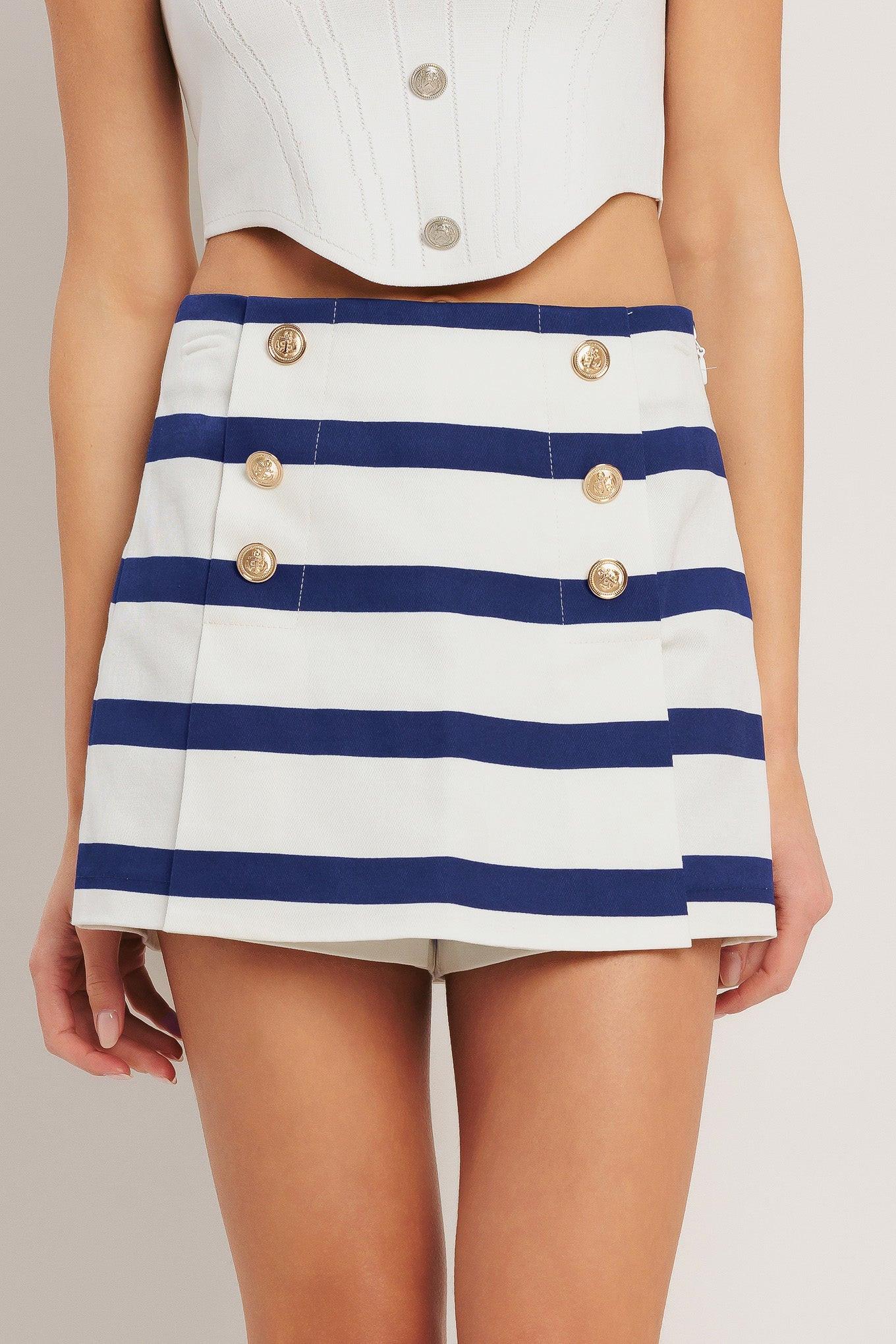 Riviera Sailor Woven Skort