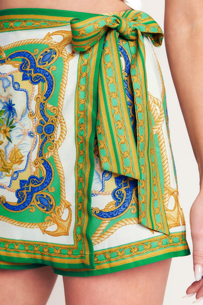 Vintage Heiress Woven Skort