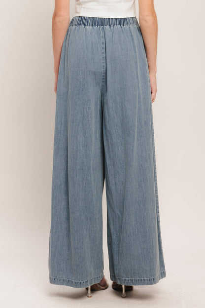 Relaxed Drape Lightweight Denim Pants