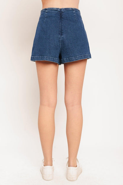 Texture Play Denim Skort