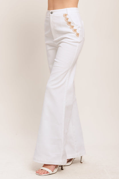 Open Road White Woven Pants