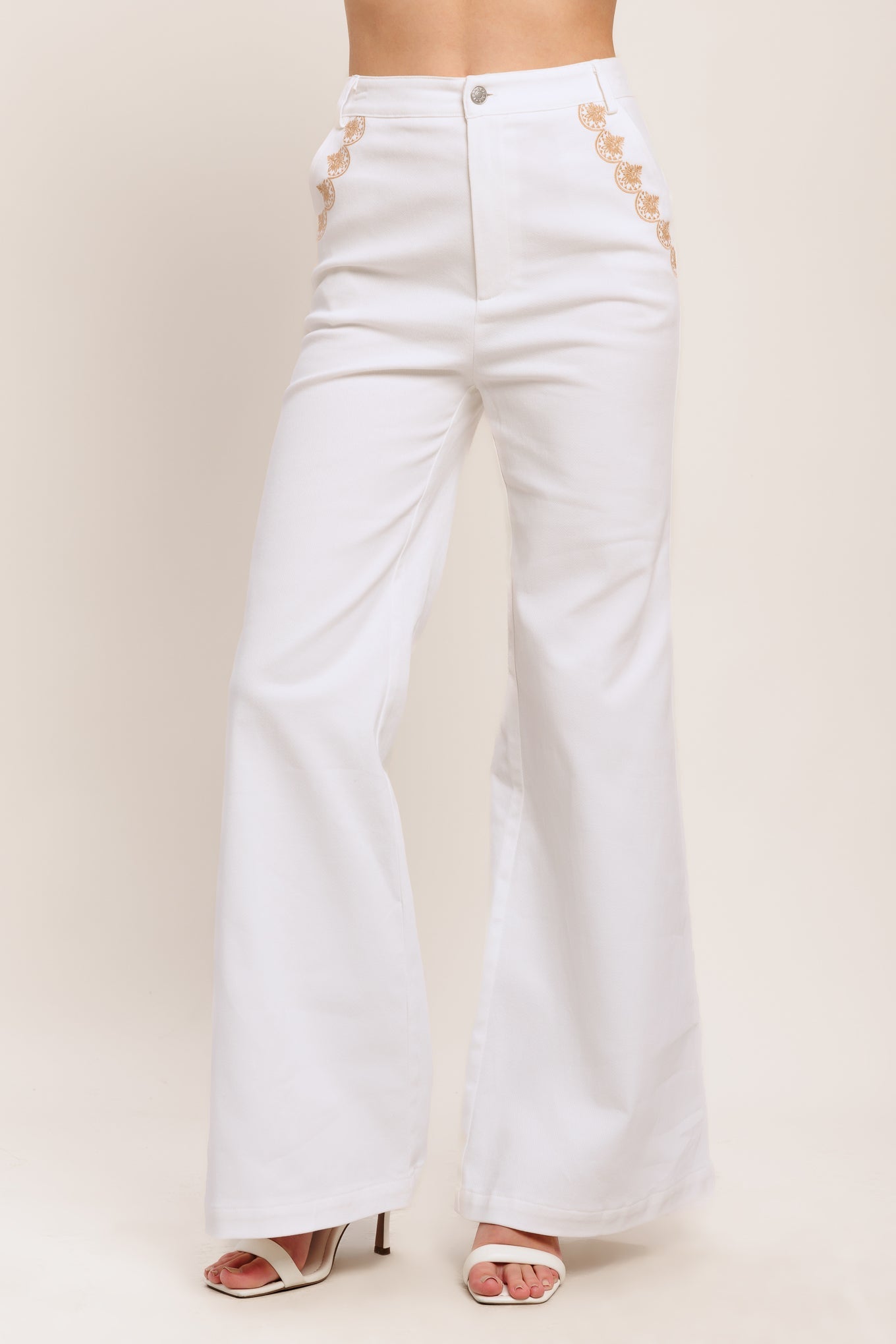 Open Road White Woven Pants