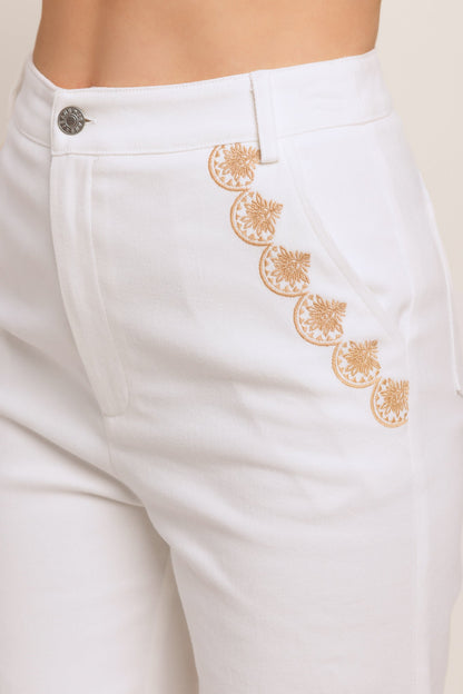 Open Road White Woven Pants
